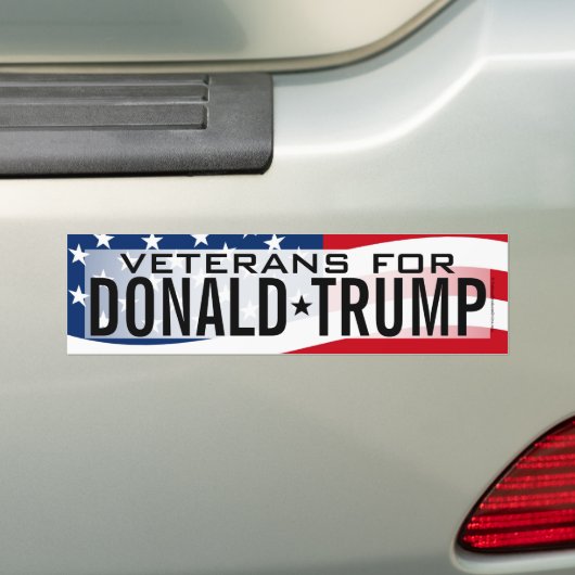 Veterans Donald Trump Bumpersticker (Op auto)