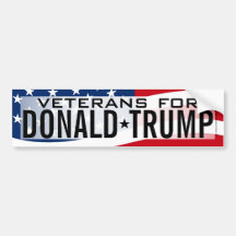 Veterans Donald Trump Bumpersticker