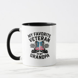 Veterans Fathers Day Mijn favoriete veteraan opa Mok
