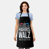 Veterans For Harris Walz 2024 presidents- Schort (Gedragen)