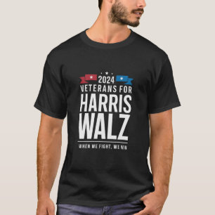 Veterans For Harris Walz 2024 Presidents-  T-shirt