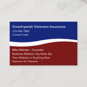 Veterans Insurance Services Patriottisch Visitekaartje