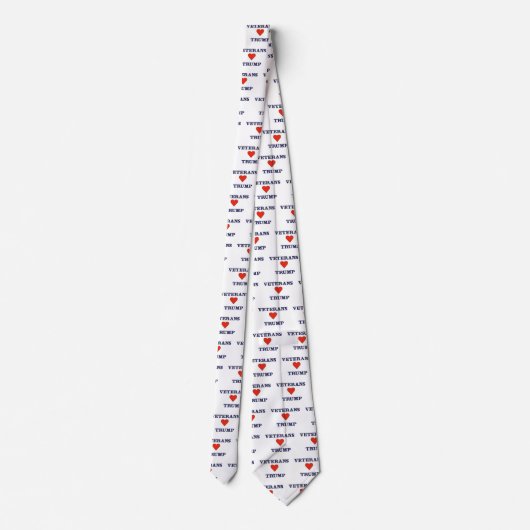 Veterans Love Trump Stropdas (Achterkant)