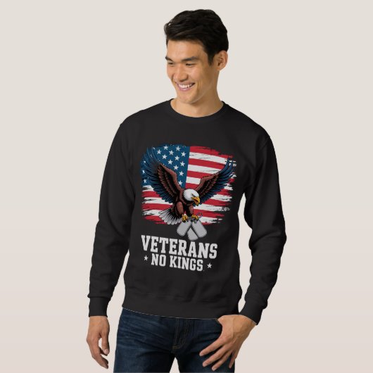 Veterans No Kings American Eagle  Trui (Voorkant volledig)