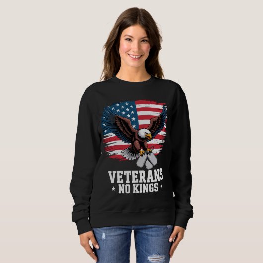 Veterans No Kings American Eagle  Trui (Voorkant volledig)