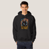 Veterans No Kings Graphic Bear Hoodie (Voorkant volledig)