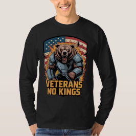Veterans No Kings Graphic Bear T-shirt