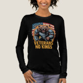 Veterans No Kings Graphic Bear Tri-Blend Shirt (Voorkant)