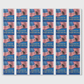 Veterans No Kings USA Flag Cadeaupapier (Vlak)
