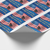 Veterans No Kings USA Flag Cadeaupapier (Hoek)