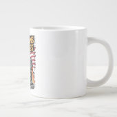 Veterans No Kings USA Flag Grote Koffiekop (Rechts)