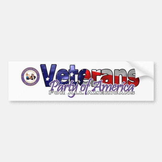 Veterans Party of America bumpersticker (Voorkant)