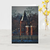 "Veteran's Turret" kerstkaart Kaart (Gele Bloem)