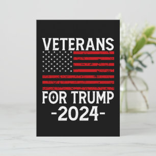 Veterans voor Trump 2024 Pro Trump Kaart