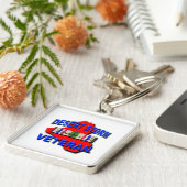 Veteranservicelint voor woestijn-Storm, semper-Fi Sleutelhanger (Zijkant)