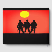 Veteransoldaten gevierd door het leven van het gas gastenboek (Achterkant)