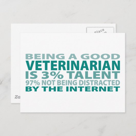 Veterinair 3% Talent Briefkaart (Voorkant / Achterkant)