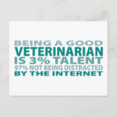 Veterinair 3% Talent Briefkaart (Voorkant)