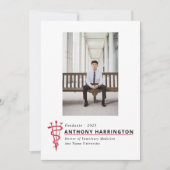 Veterinair Afstuderen Black Red Aankondiging (Voorkant)