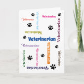 Veterinair Afstuderen Kaart (Voorkant)