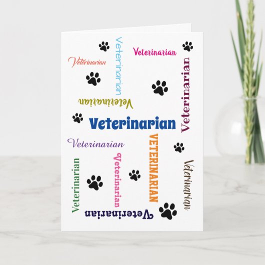 Veterinair Afstuderen Kaart (Voorkant)