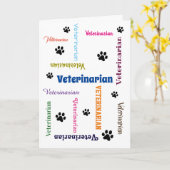 Veterinair Afstuderen Kaart (Gele Bloem)