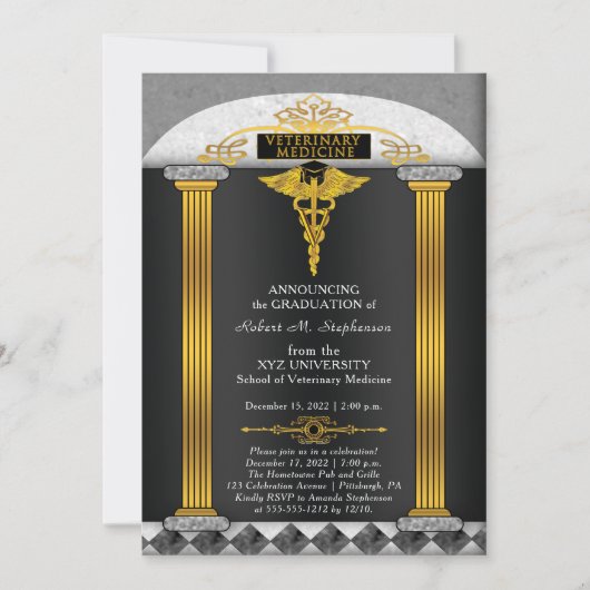 Veterinair Afstuderen Kaart (Voorkant)