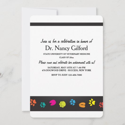 Veterinair Afstuderen Uitnodiging (Voorkant)
