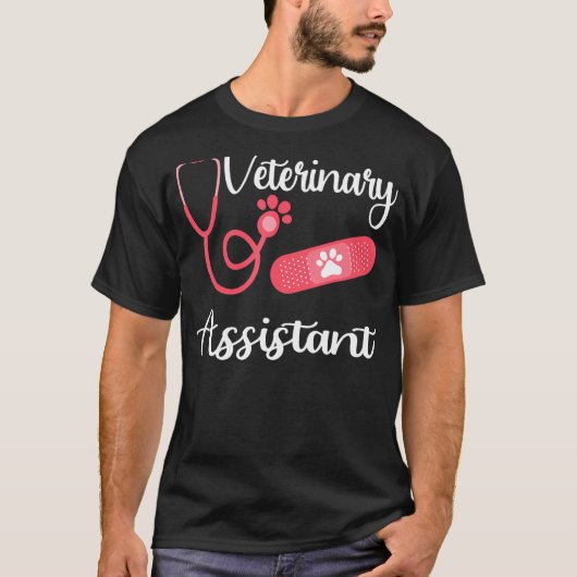 Veterinair assistent Vet Assistant Veterinarian Ve T-shirt (Voorkant)