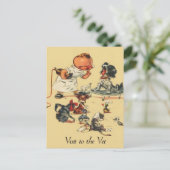  veterinair bezoek aan het Vet Briefkaart (Staand voorkant)