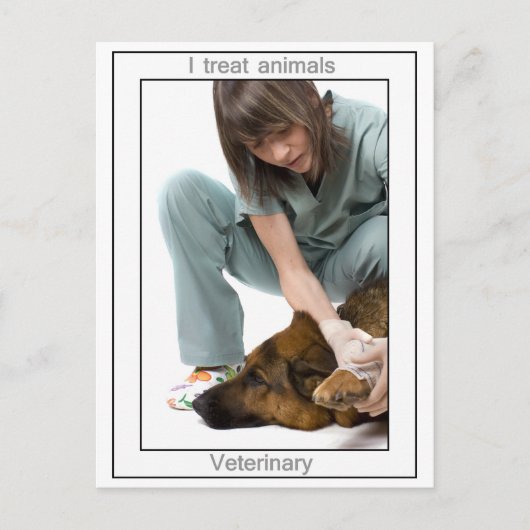 Veterinair Briefkaart (Voorkant)