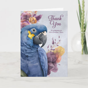 Veterinair dank Hyacinth Macaw Parrot Bedankkaart
