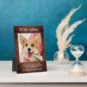 Veterinair Dank u Aangepaste Pet Dog Foto Rustic Fotoplaat (Zijkant)