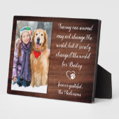 Veterinair Dank u Gepersonaliseerde foto van het P Fotoplaat (Zijkant)