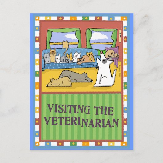 Veterinair Dank-u-kaart Briefkaart (Voorkant)