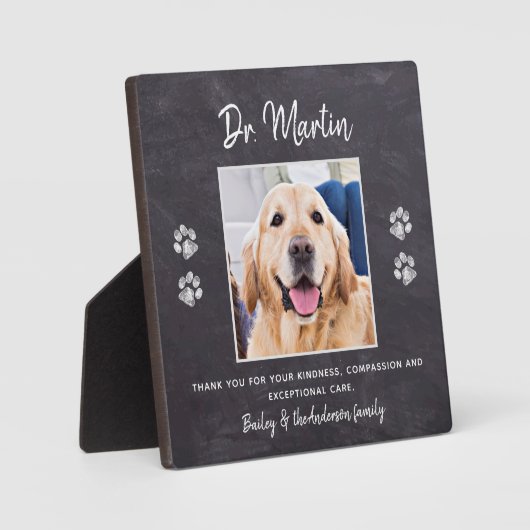 Veterinair dank U schildert afdrukken Aangepaste f Fotoplaat (Voorkant)