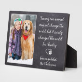 Veterinair Dank u Veterinary Dog Pet Photo Fotoplaat (Zijkant)