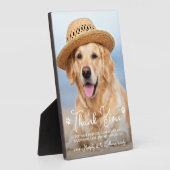 Veterinair Dank u Veterinary Dog Pet Photo Fotoplaat (Zijkant)