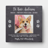 Veterinair Dank u wel Aangepast huisje foto Fotoplaat (Voorkant)
