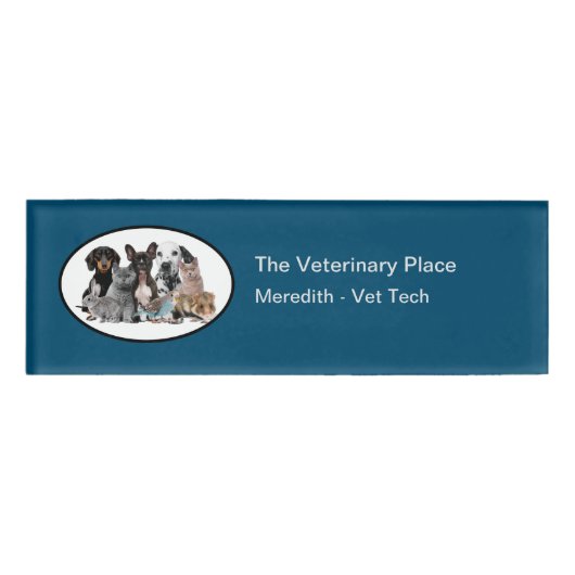 Veterinair Dierenziekenhuis Personeelsnaam Tags (Voorkant)