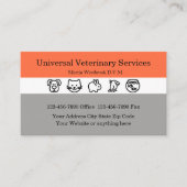 Veterinair Dierenziekenhuis Visitekaartje (Voorkant)