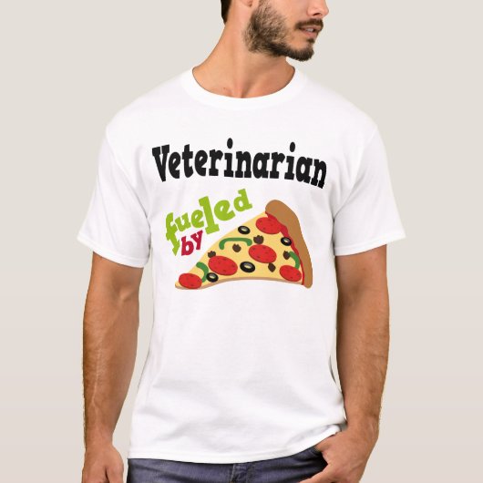 Veterinair (Funny) Shirt Pizza T (Voorkant)