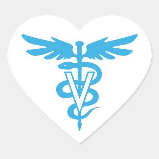 Veterinair geneesmiddelsymbool hart sticker (Voorkant)