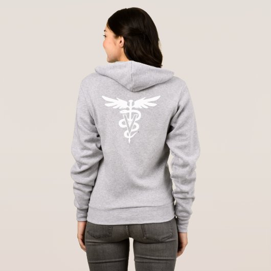 Veterinair geneesmiddelsymbool hoodie (Achterkant volledig)