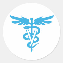Veterinair geneesmiddelsymbool ronde sticker