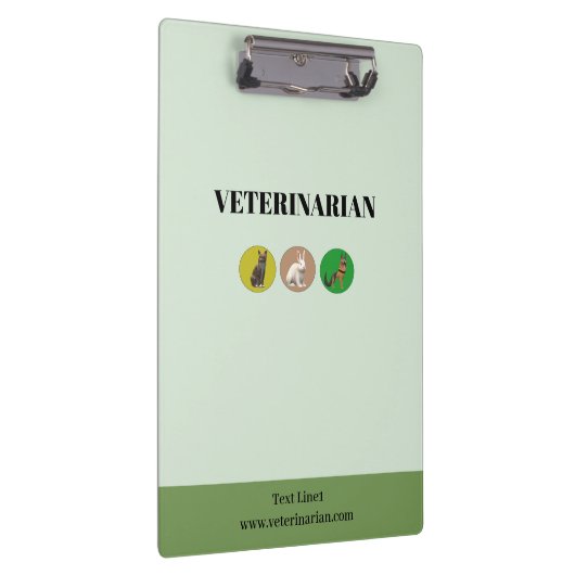 Veterinair Groen Klembord (Rechts)