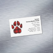 Veterinair/Kennel Pset Magnetisch Visitekaartje (Voorbeeld)