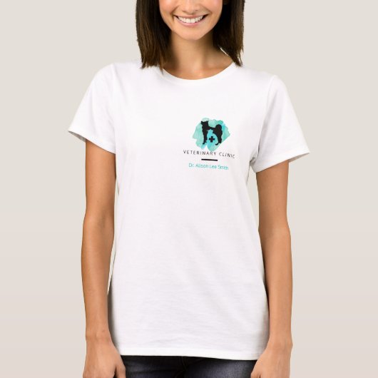 Veterinair klinisch kruis t-shirt (Voorkant)