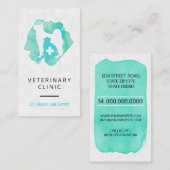 Veterinair klinisch kruis  visitekaartje (Voorkant / Achterkant)