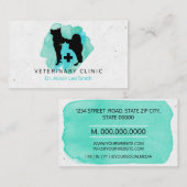 Veterinair klinisch kruis  visitekaartje (Voorkant / Achterkant)